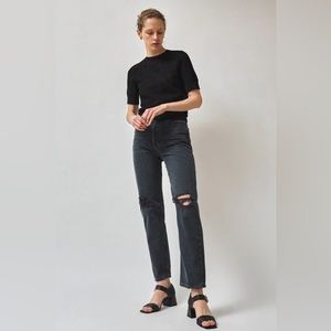 Agolde 90s pinch waist straight leg jeans in Howl